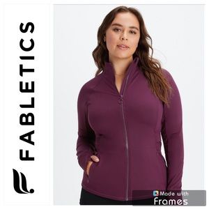 ⚡️LAST ONE⚡️NWT Fabletics Trinity Performance Jacket Burgundy